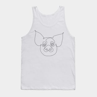 One Line Pig Tank Top